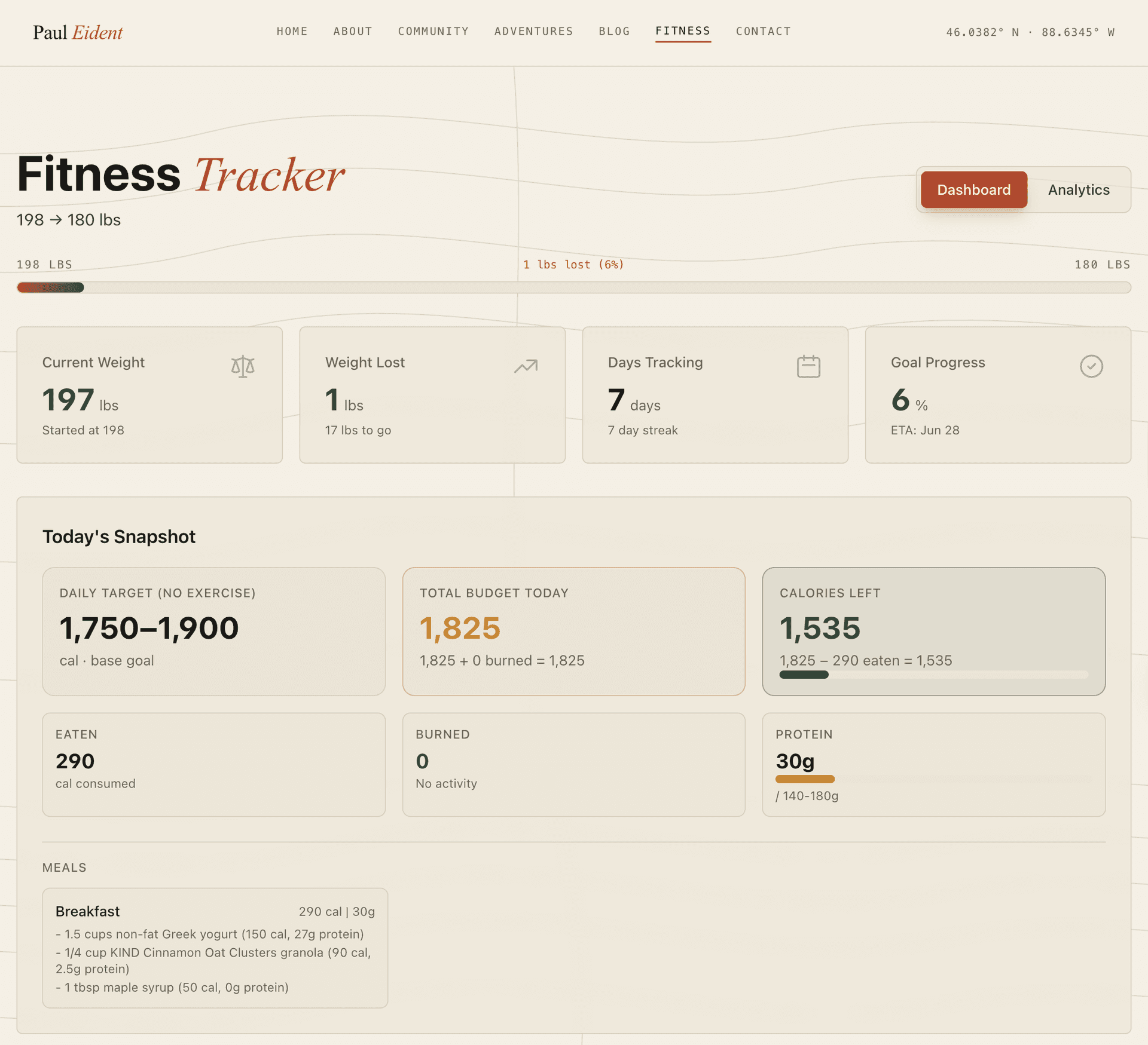 Tracking My Fitness with a Telegram Agent